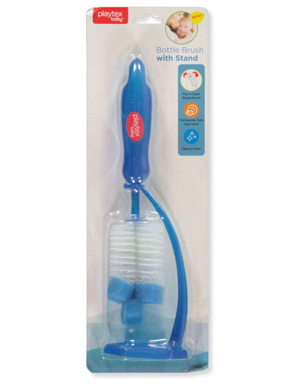 Playtex Baby Bottle Brush with Stand blue one size