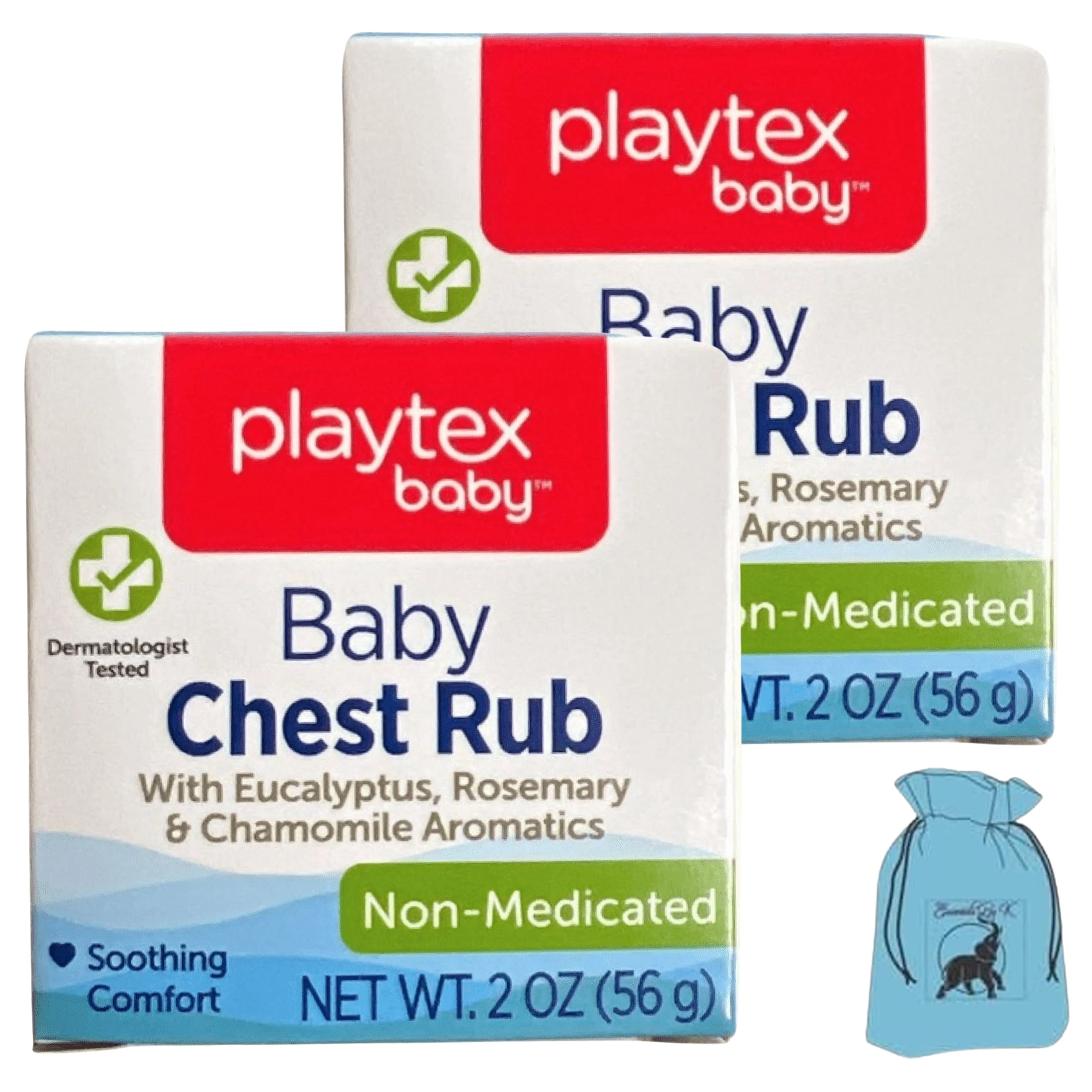 Playtex Baby Chest Rub Eucalyptus, Rosemary & Chamomile Aromatics Pack of 2