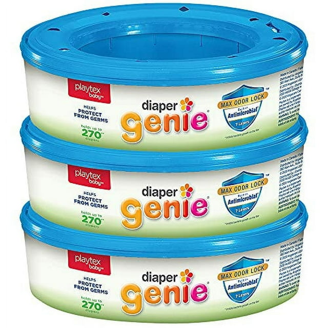 Playtex Baby Diaper Genie Refill Bags, Fresh, 270 Count, Pack of 3