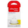 thumbnail image 1 of Playtex Baby NaturaLatch Silicone Baby Bottle Nipples, Fast Flow, 2 pk, 1 of 10