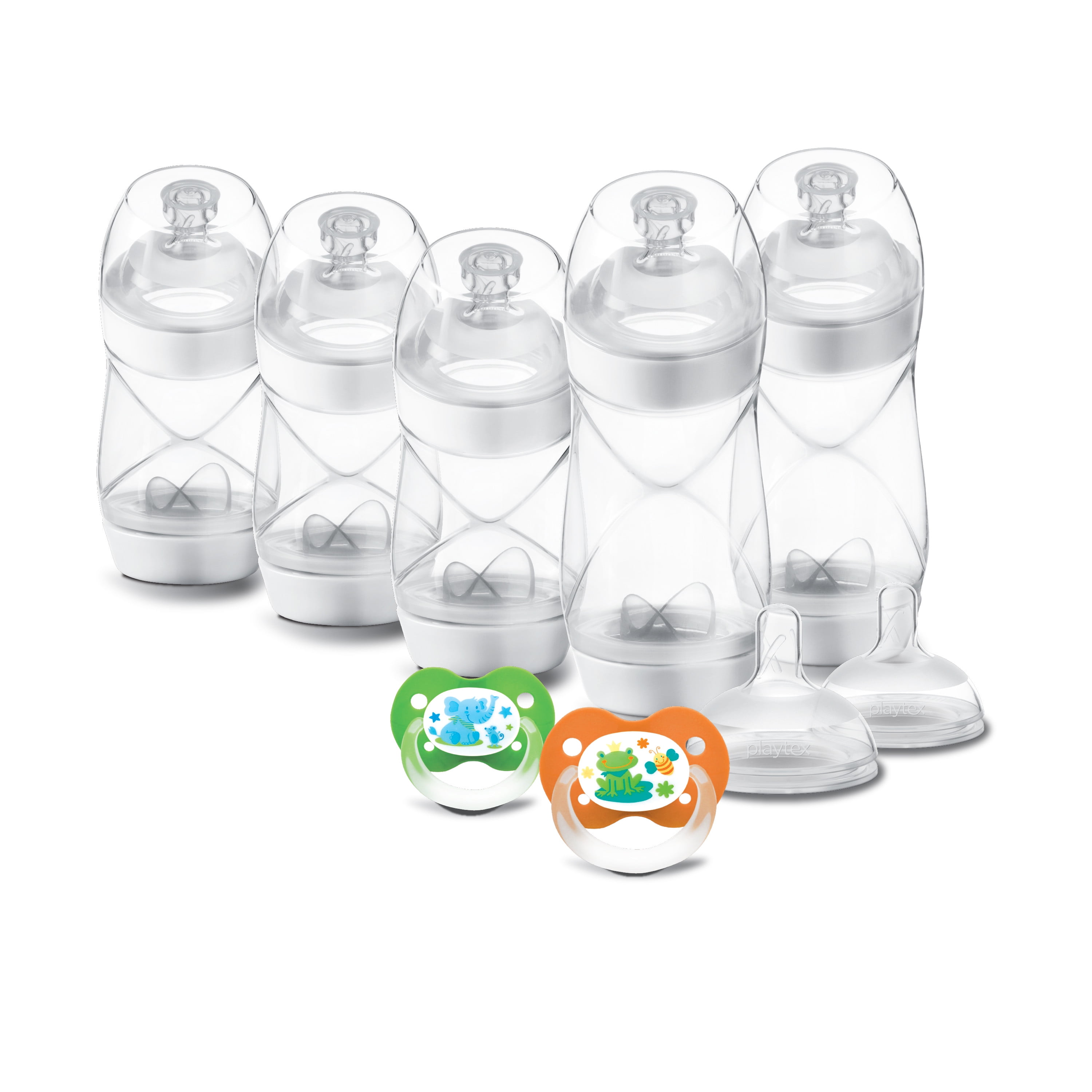 Playtex Baby VentAire Complete Tummy Comfort Baby Bottles, 6 oz, 3