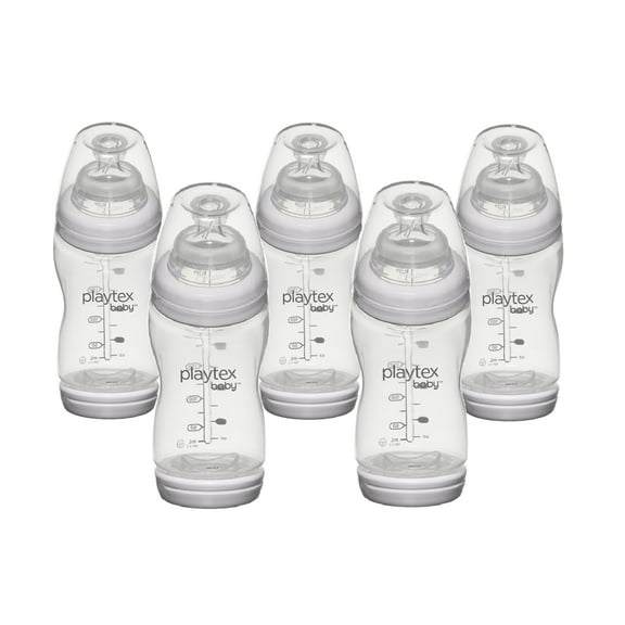 Playtex Baby VentAire Complete Tummy Comfort Baby Bottles, 9 oz, 5 pk