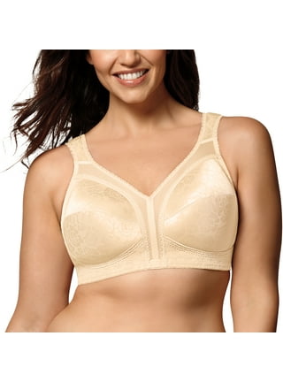 Playtex Wirefree Bra 18 Hour 4695 Front-Close With Flex Back M Frame  Breathable Women's 