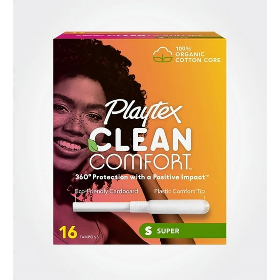 Playtex Clean Comfort Super Tampons (Pack of 48)