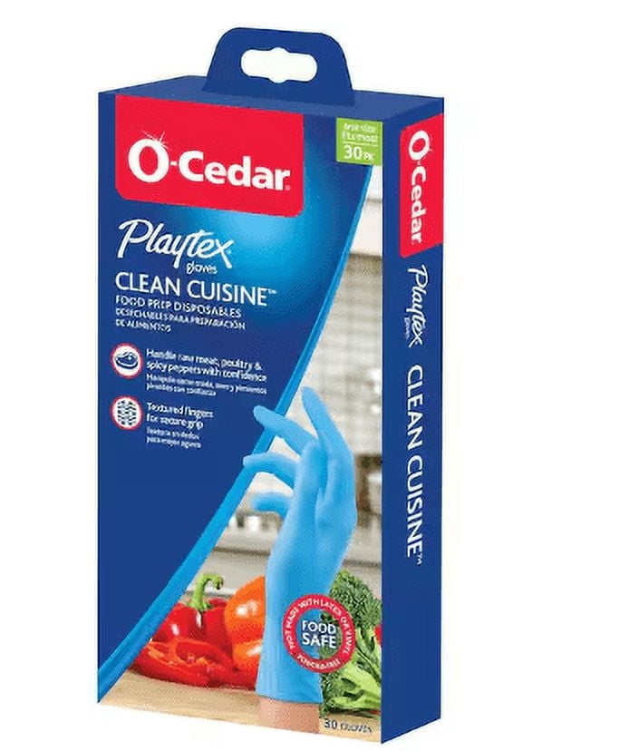 CLEANEO 30g 8本セット O-Cedar Playtex Clean Cuisine Gloves, One Size, 30 Count - Walmart.com