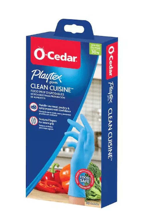 O-Cedar Playtex Clean Cuisine One Size Gloves 30 Each