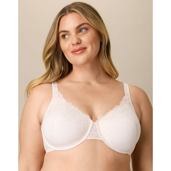 Playtex Convertible Lace Underwire Bra, Full Coverage Heirloom White 38DDD Women's