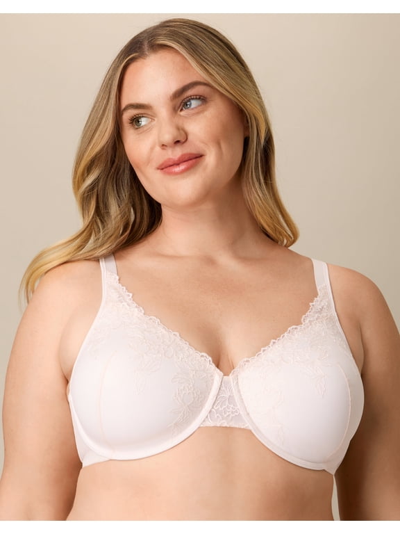 Convertible Lace Underwire Bra, Full Coverage Heirloom White 40C Women's