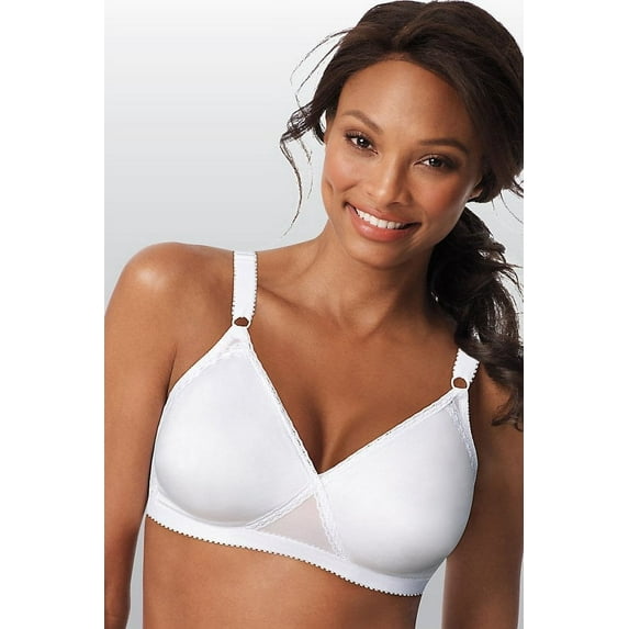 Playtex Cross Your Heart Lightly Lined Wirefree Bra White 42B Women's