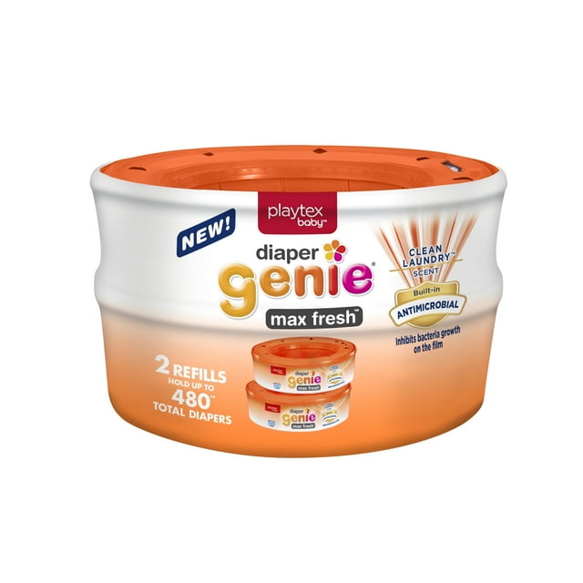 Playtex Diaper Genie Max Fresh Refill Bags, 480 Ct