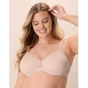 Playtex Dreamwire Unlined Convertible Bra, Moisture-Wicking Almond 40D Women's