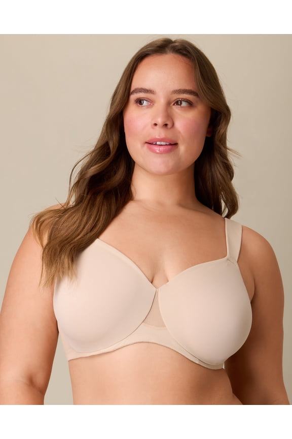 Dreamwire Unlined Convertible Bra, Moisture-Wicking  Almond 46D Women's