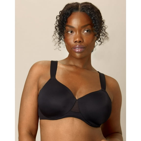 Playtex Dreamwire Unlined Convertible Bra, Moisture-Wicking  Dressed In Black 36D Women's