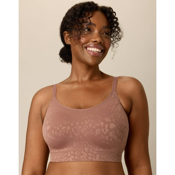 Playtex Full Coverage Convertible Wireless Bra Pack, Moisture-Wicking, 2-Pack Dressedinblack/Bronzed Chesnut L Women's