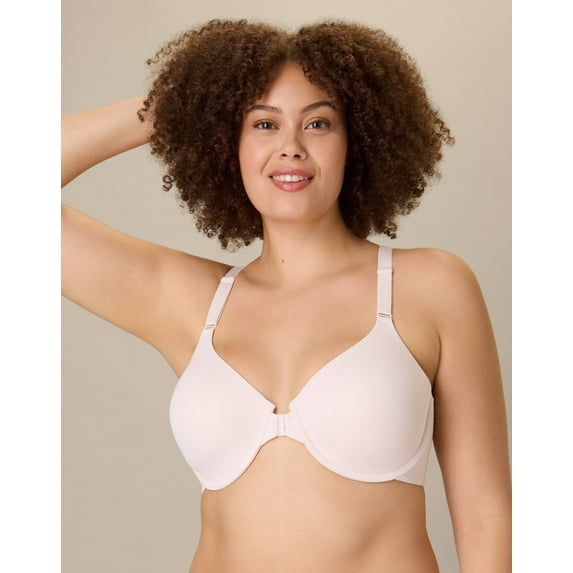 Playtex Racerback Underwire Bra w/ Front Close, Moisture Wicking Heirloom White 38DDD Women's