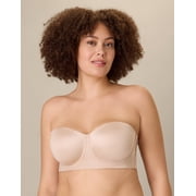 Playtex Strapless Bra with Underwire, Convertible, Moisture Wicking Almond 38DD Women's