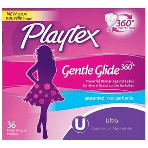 Playtex Gentle Glide Tampon Ultra, 36 CT (Pack of 6)