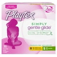 thumbnail image 1 of Playtex Gentle Glide Tampons Plastic Multipack Unscented, 36 Count: 18 Regular/18 Super, 1 of 5