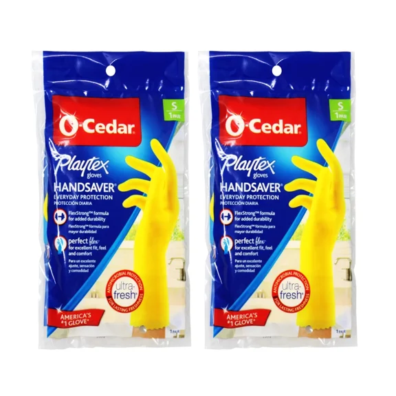 Playtex Handsaver Gloves, Reusable Cleaning Gloves, Size Small, 1 Pair - 2 Pack