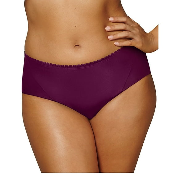 Playtex Womens Love My Curves Incredibly Smooth Cheeky Hipster, XL, Magenta Jam