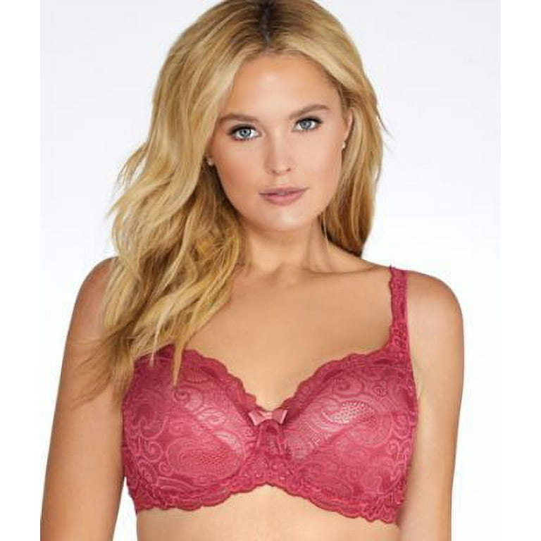 Playtex Love My Curves Beautiful Lift Unlined Underwire Bra-36C/Sparkling  Red 
