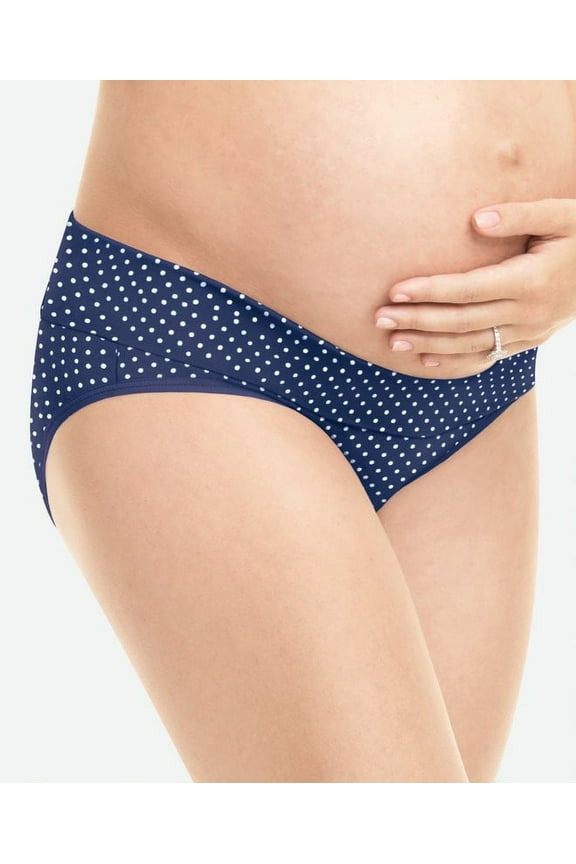 V-Front Hipster, 3-Pack In the Navy/White Dot Print/White/Gentle Peach S Women's