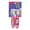 Playtex Mealtime Paw Patrol Girls Toddler Utensils, 1 Fork & 1 Spoon