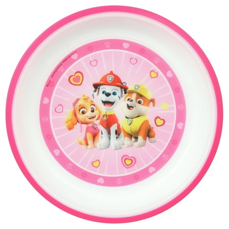 Playtex Mealtime Paw Patrol Plate for Girls, Pink, 1 Pack