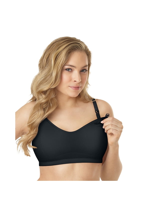 Playtex Nursing Sport Racerback Bra - Black - Size - L