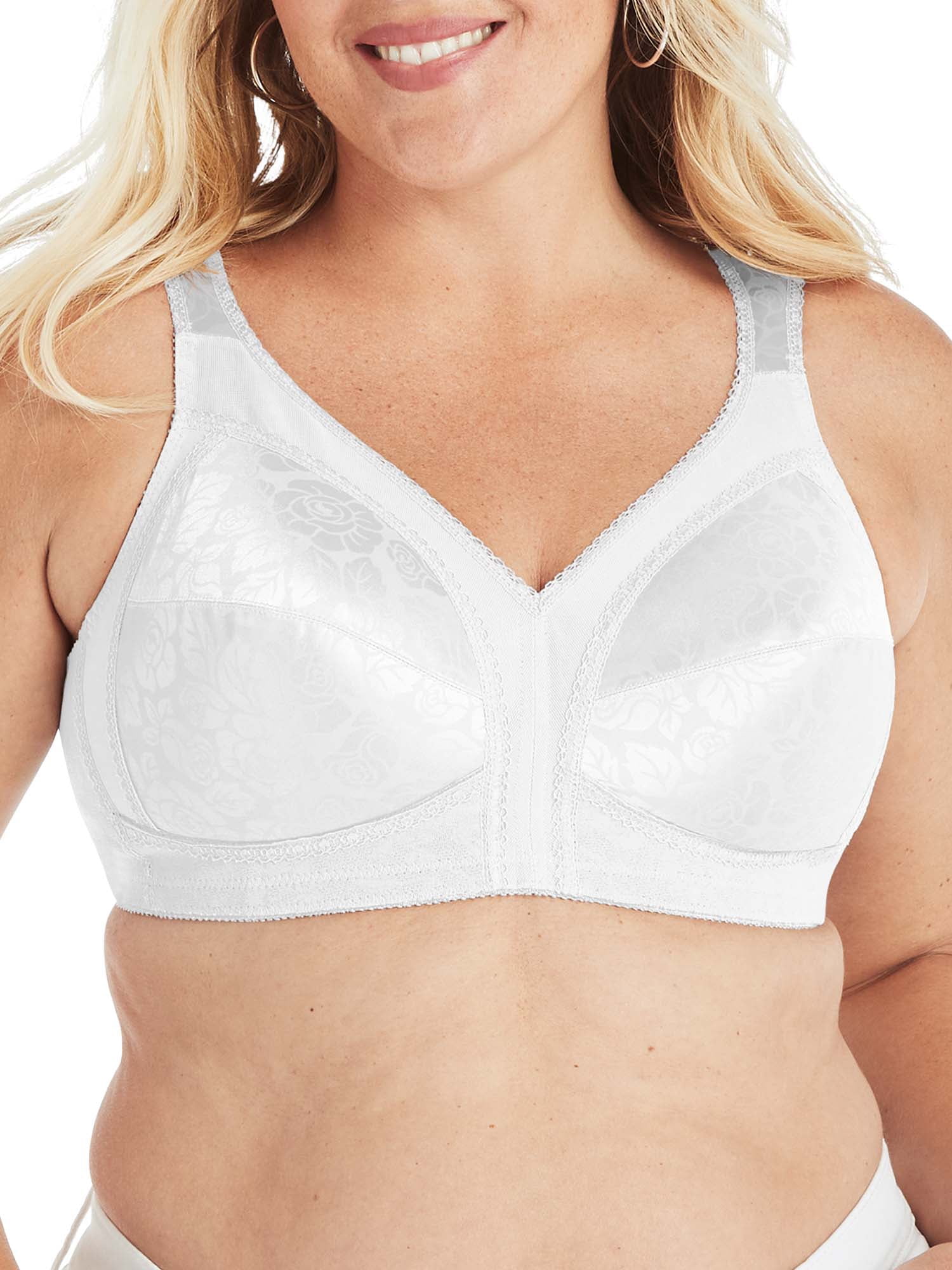 Playtex-Playtex 18 Hour Ultimate Shoulder Comfort Wirefree Bra-White-363D