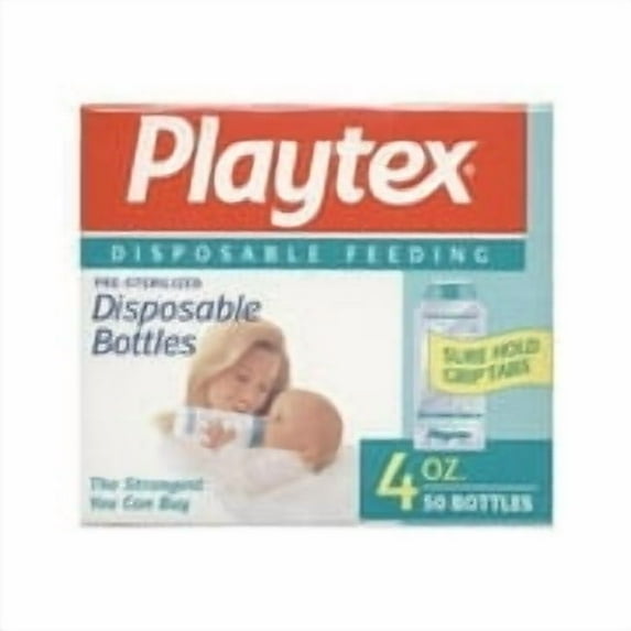 Playtex Pre-Sterilized Disposable 4 oz bottle liners 50 ea