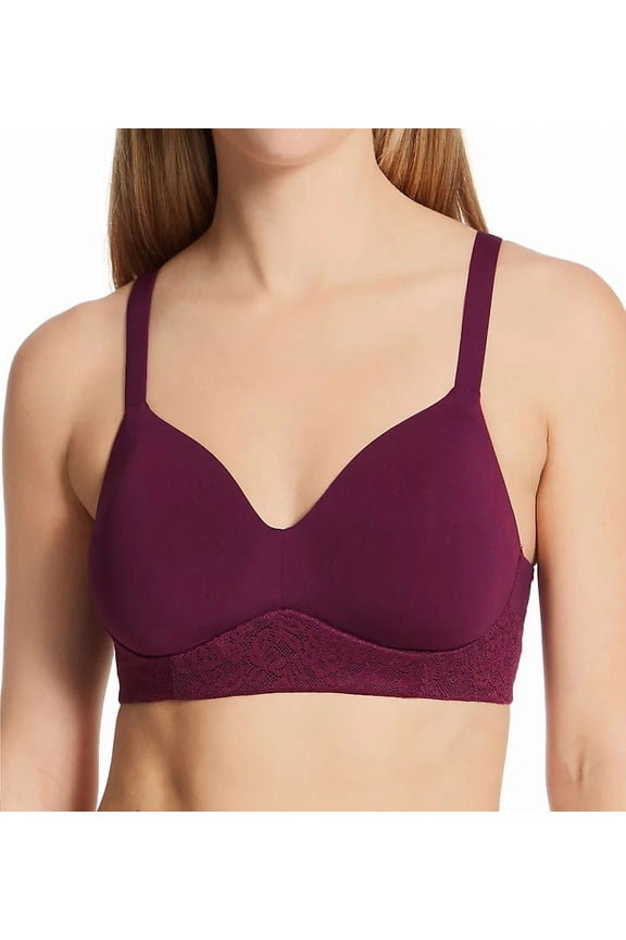 SPARKLING PURPLE Comfort Flex Fit Ultra Soft Bra, US Small, NWOT