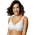 thumbnail image 1 of Playtex Secrets Perfectly Smooth T-Shirt Underwire Bra for Full-Figures White Stripe 40DDD Women's, 1 of 7