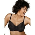 thumbnail image 1 of Playtex Secrets Amazing Shape Unlined Balconette Underwire Bra Black 38D Women's, 1 of 2