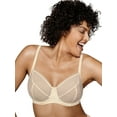 thumbnail image 1 of Playtex Secrets Amazing Shape Unlined Balconette Underwire Bra Mother of Pearl 42D Women's, 1 of 2