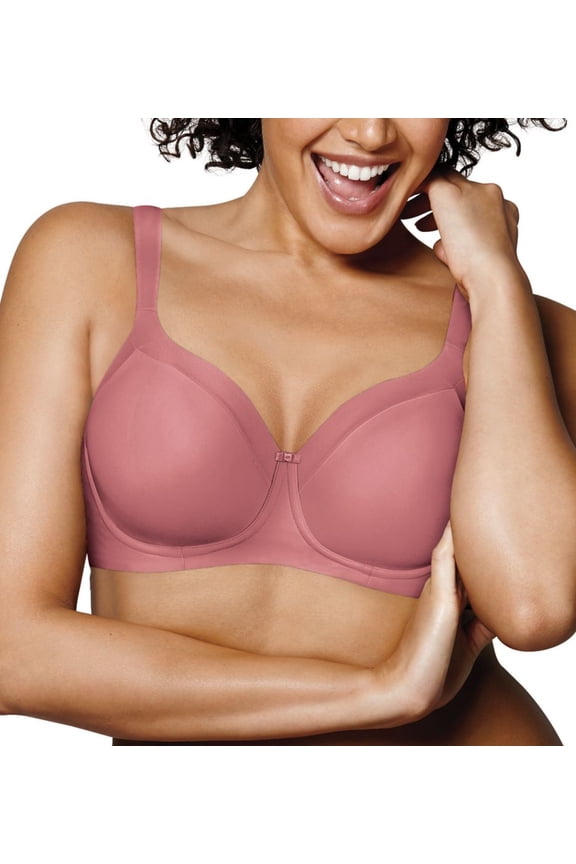 Secrets Balconette Full-Figure Wireless Bra Mauve Glow 36D Women's