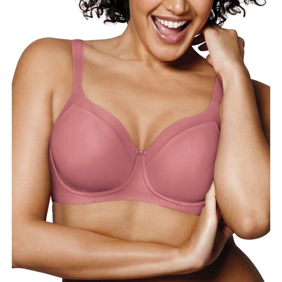 Playtex Secrets Balconette Full-Figure Wireless Bra Mauve Glow 40DD Women's