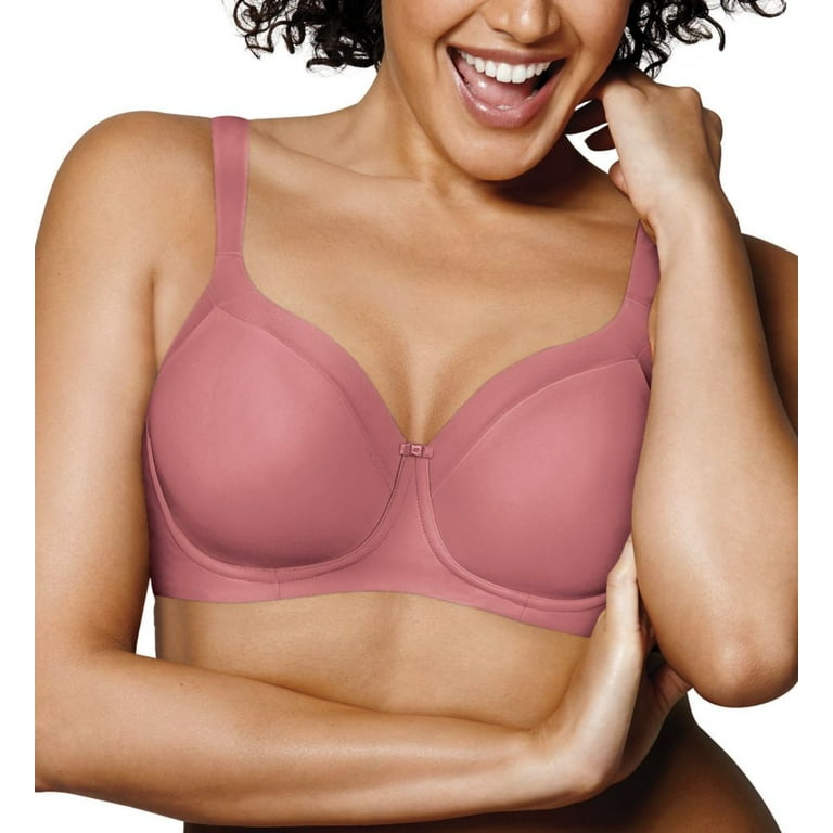 Playtex Secrets Balconette Full-Figure Wireless Bra Mauve Glow 42C Women's  - Walmart.com