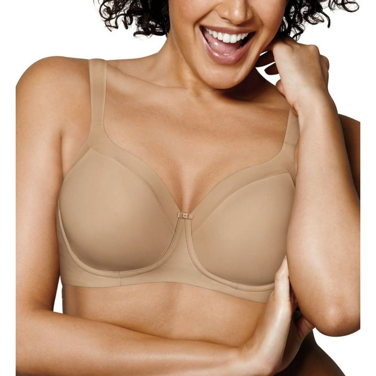 Playtex Lot Of. 2 All Over Smoothing Full-Figure Wirefree Bra Beige 38DDD