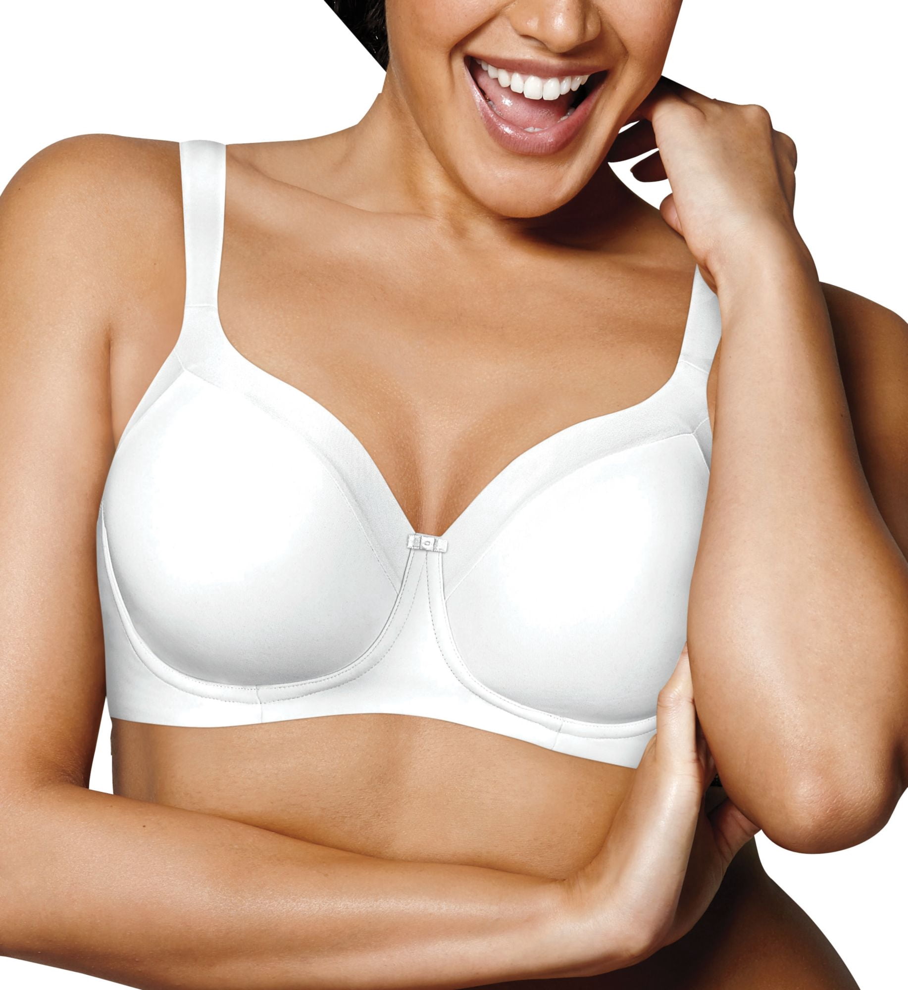 Playtex WHITE Shape Lined Balconette Wirefree Bra, US 40D, UK 40D