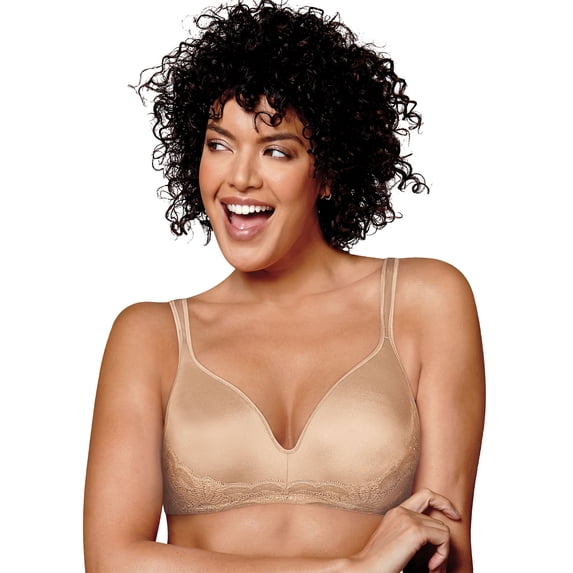 Playtex Secrets Side Smoothing Wirefree Bra Nude 40C Women's