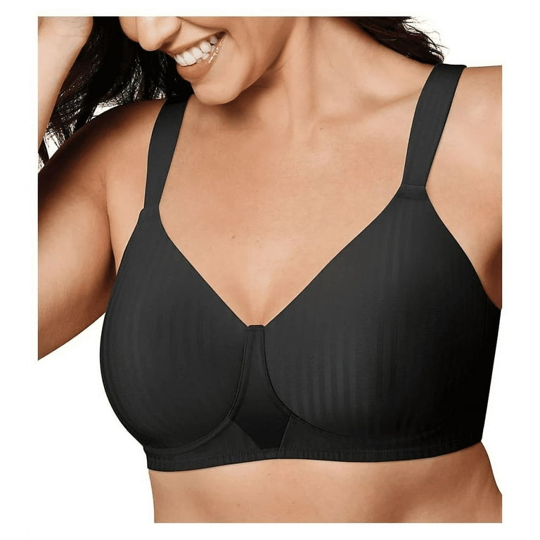 Women's Playtex Secrets Perfectly Smooth Wirefree Bra Size 42C Black 4707  #608