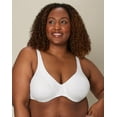 thumbnail image 1 of Playtex Secrets Ultra Soft No Poke Dreamwire Underwire Bra White 44DDD Women's, 1 of 7