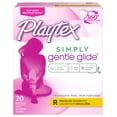 thumbnail image 1 of Playtex Simply Gentle Glide Tampons, Unscented, Regular, 20 Ct, 1 of 10