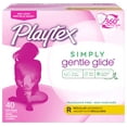 thumbnail image 1 of Playtex Simply Gentle Glide Tampons, Unscented, Regular, 40 Ct - 2 Pack, 1 of 2