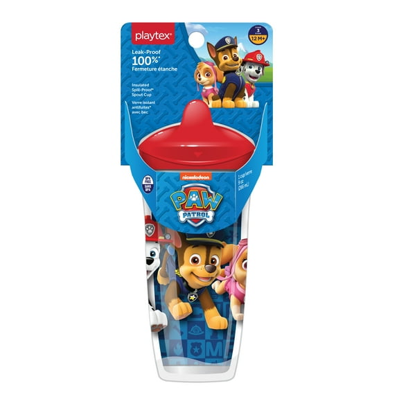Playtex Sipsters Stage 3 Paw Patrol Boys Insulated Spout Sippy Cup, 9 Oz (Color May Vary)