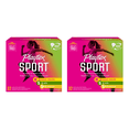 thumbnail image 1 of Playtex Sport Plastic Tampons Unscented Multi-Pack 16 Regular & 8 Super, 8 Super+, 32ct (Pack of 2), 1 of 6
