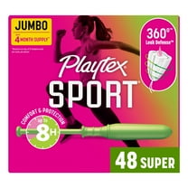 Playtex Sport Tampons, Unscented, Super (48 Count)
