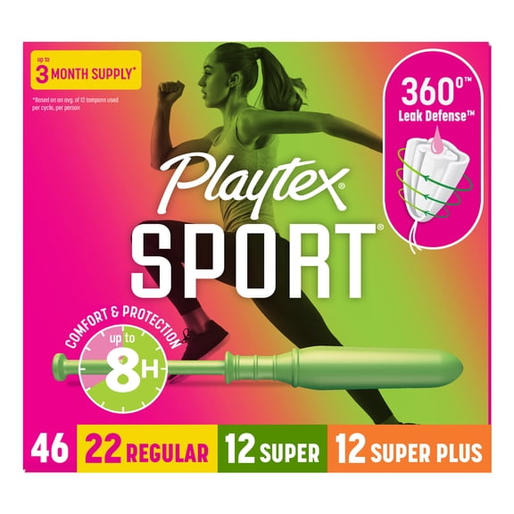 Playtex® Sport® Tampons, Multipack (Light/Regular/Super Absorbency) 46ct