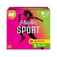 thumbnail image 1 of Playtex Sport Tampons Multipack, Regular and Super Absorbency, Unscented, 48 Count, 1 of 3